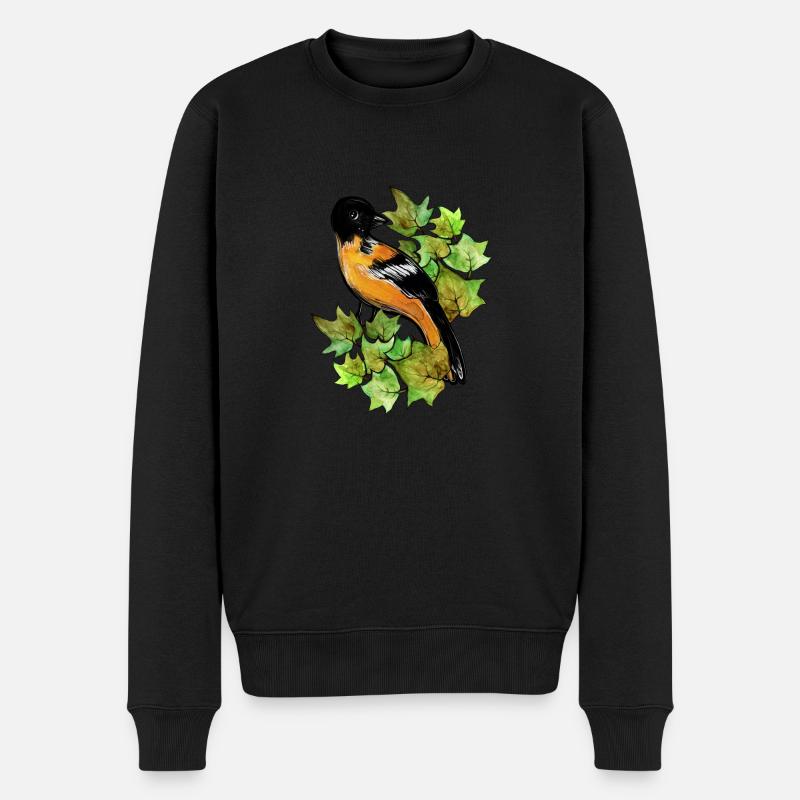 Baltimore Oriole - Männer Premium Bio Pullover - Schwarz