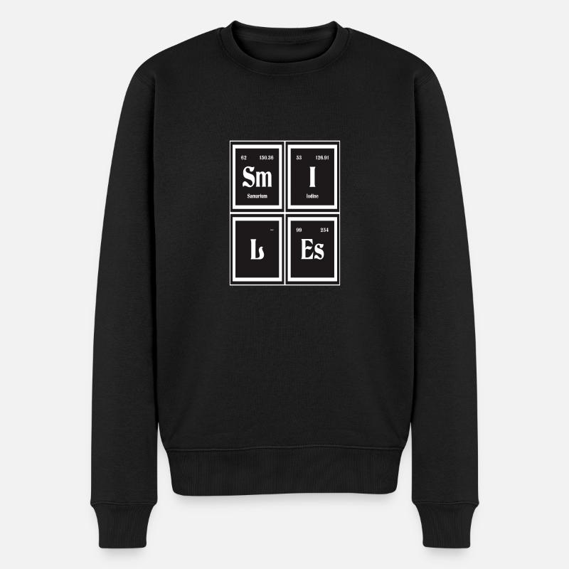 Sourires | Tableau périodique des éléments - Pull Premium bio Homme - noir
