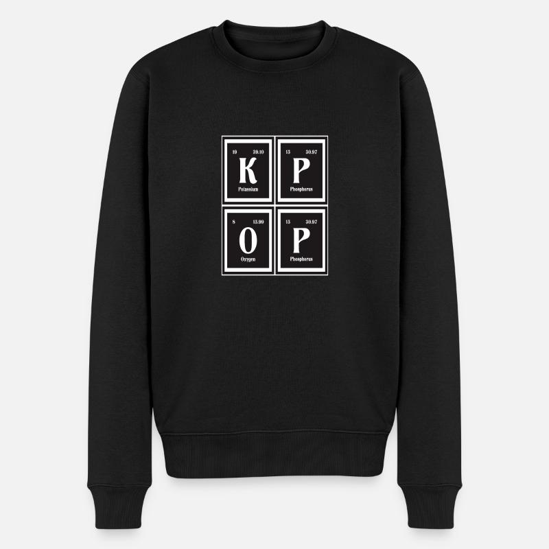 K-Pop - Periodensystem der Elemente - Männer Premium Bio Pullover - Schwarz