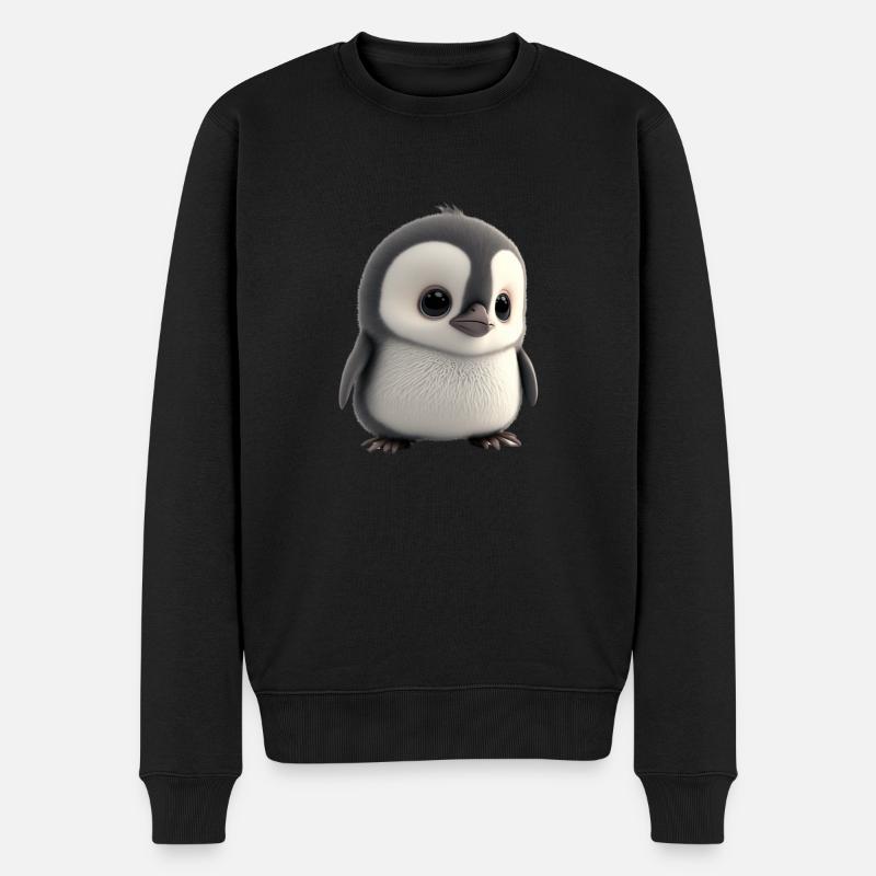 Bébé pingouin - Pull Premium bio Homme - noir