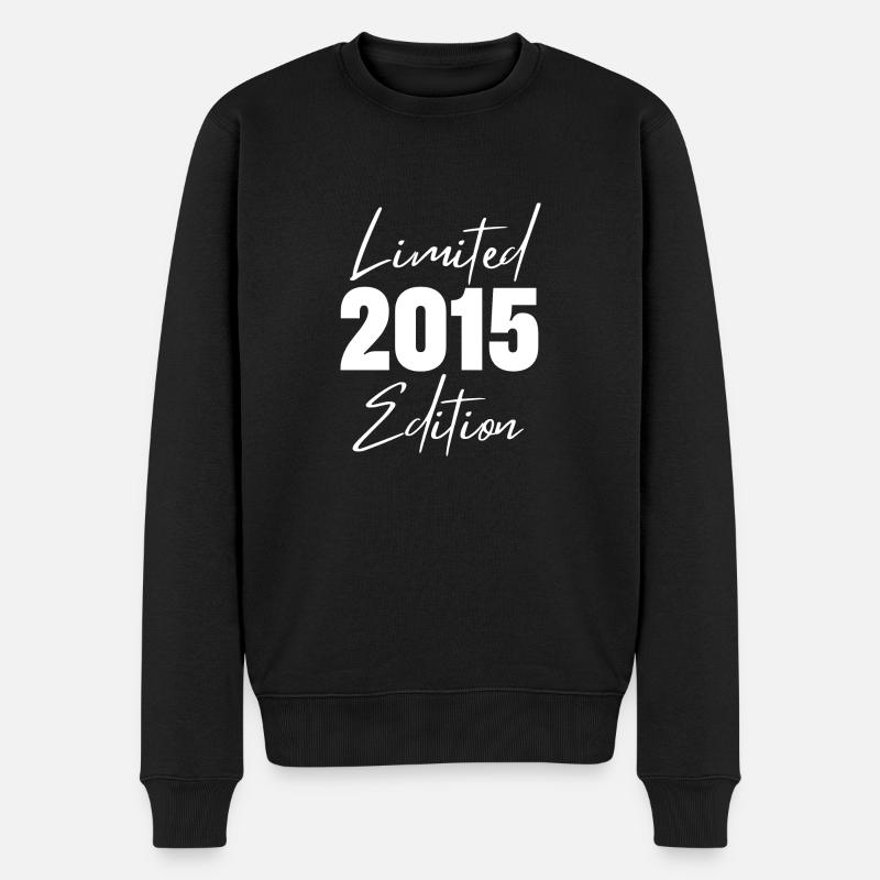 2015 Limited Edition - Männer Premium Bio Pullover - Schwarz
