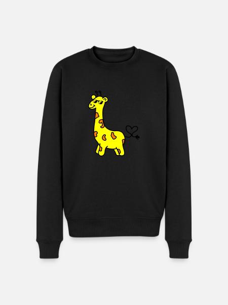 giraffe cool - Men's Premium Organic Jumper - black