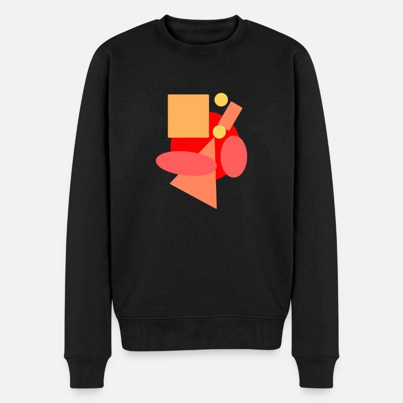 Herbstliche Farben. - Männer Premium Bio Pullover - Schwarz
