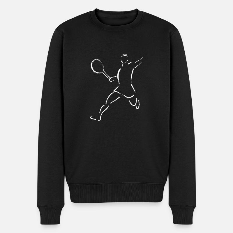 Tennis - Pull Premium bio Homme - noir