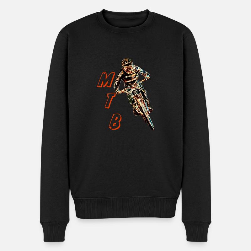 vtt descente - Pull Premium bio Homme - noir