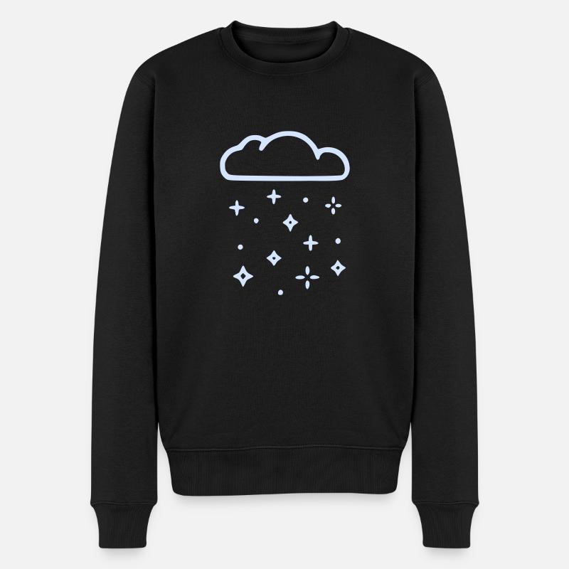 Nuage de paillettes Nuage de pluie - Pull Premium bio Homme - noir