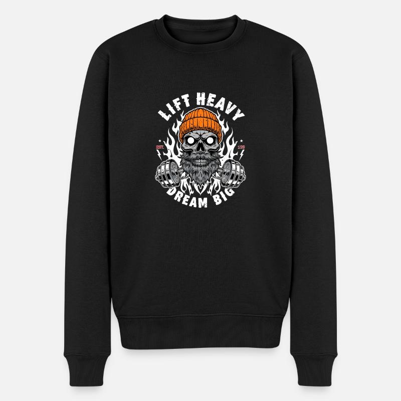 Soulever des charges lourdes - Pull Premium bio Homme - noir