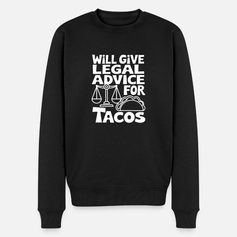 Paragraphes et tacos - Pull Premium bio Homme - noir