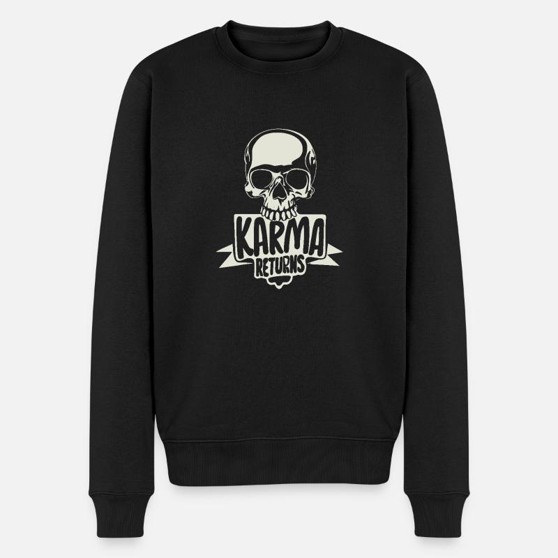 Le retour du karma - Pull Premium bio Homme - noir