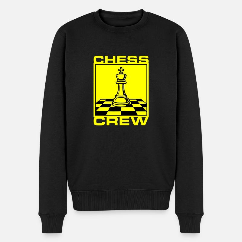 Schach Crew Verein - Männer Premium Bio Pullover - Schwarz