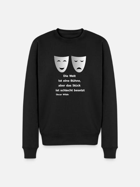 Theater - Männer Premium Bio Pullover - Schwarz
