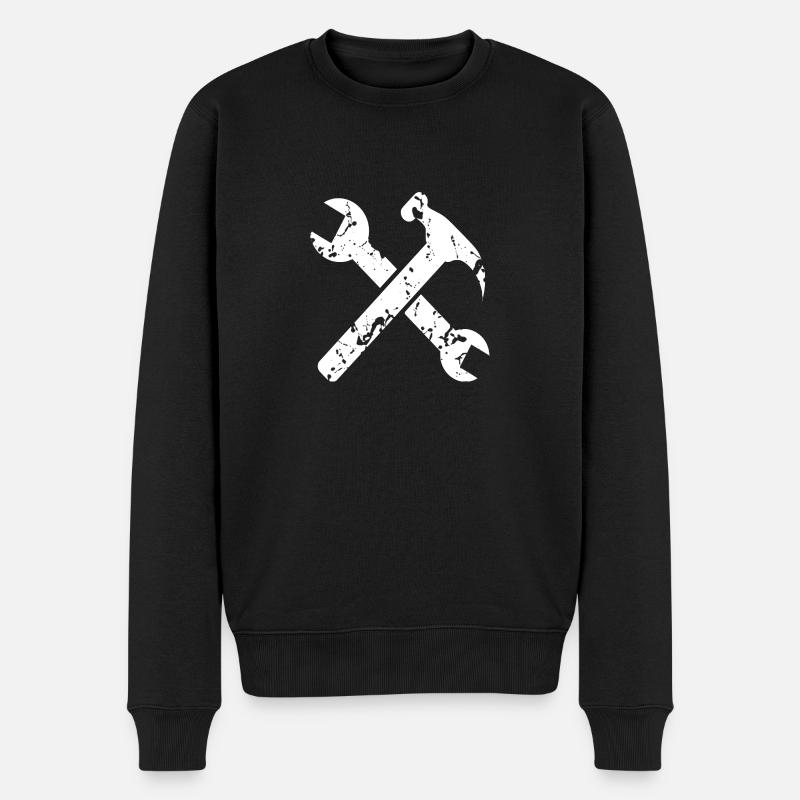 Outil Hammer Clé à molette - Pull Premium bio Homme - noir