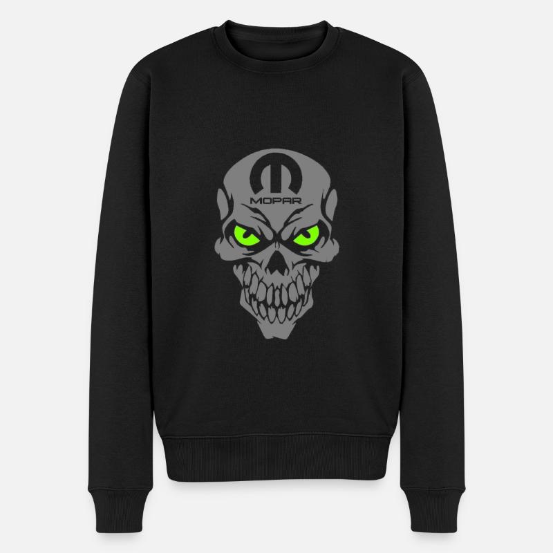 Crâne de mopar - Pull Premium bio Homme - noir