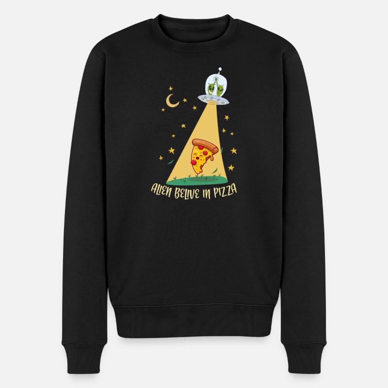 Alien Pizza 2 - Pull Premium bio Homme - noir