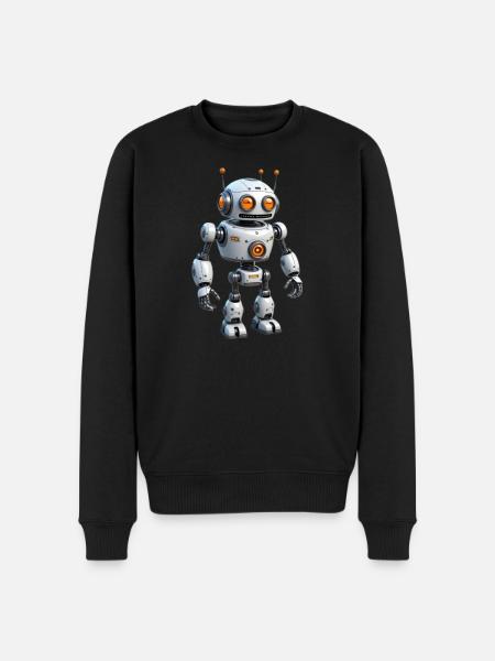 Cartoon Robot - Men's Premium Organic Jumper - black