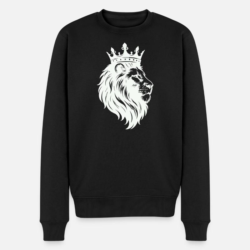 Couronne du Roi Lion - Pull Premium bio Homme - noir