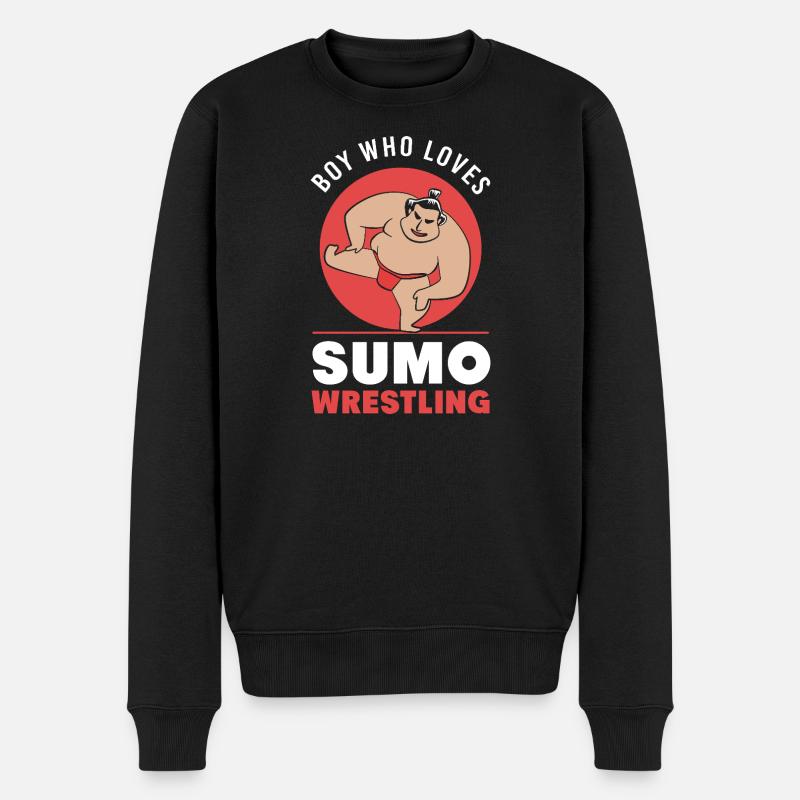 sumo - Pull Premium bio Homme - noir