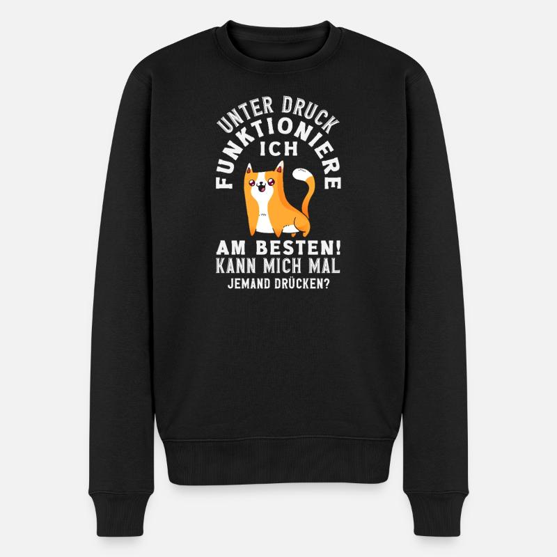 Je fonctionne mieux sous pression - Pull Premium bio Homme - noir