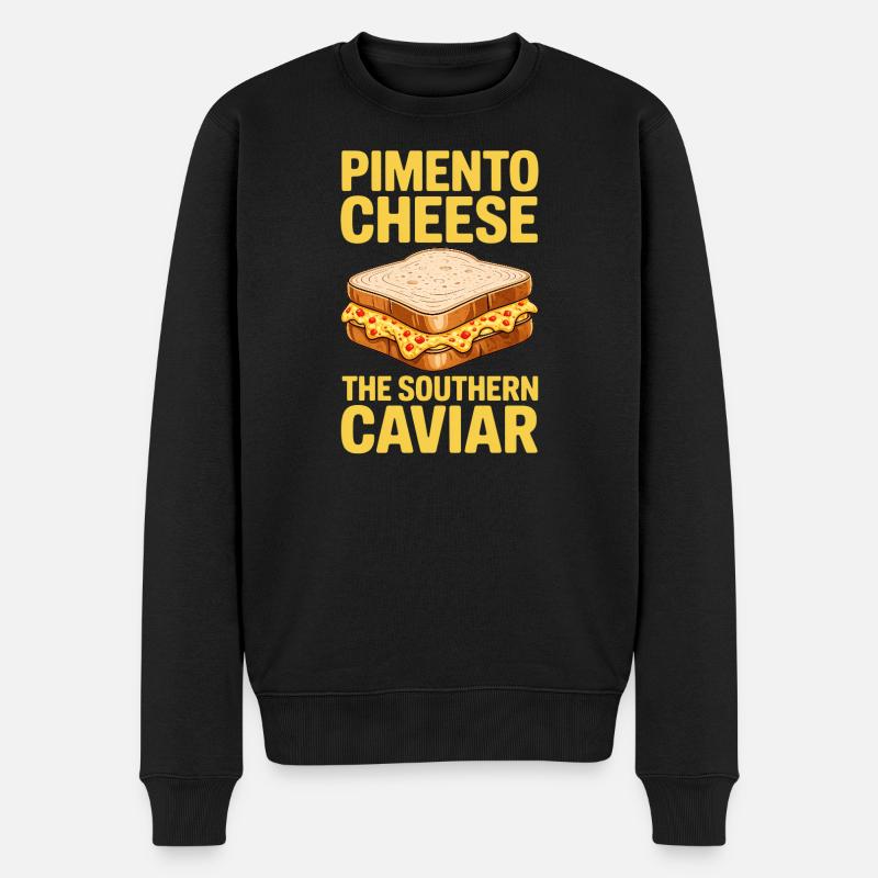 Cadeau de sandwichs au fromage piment - Pull Premium bio Homme - noir