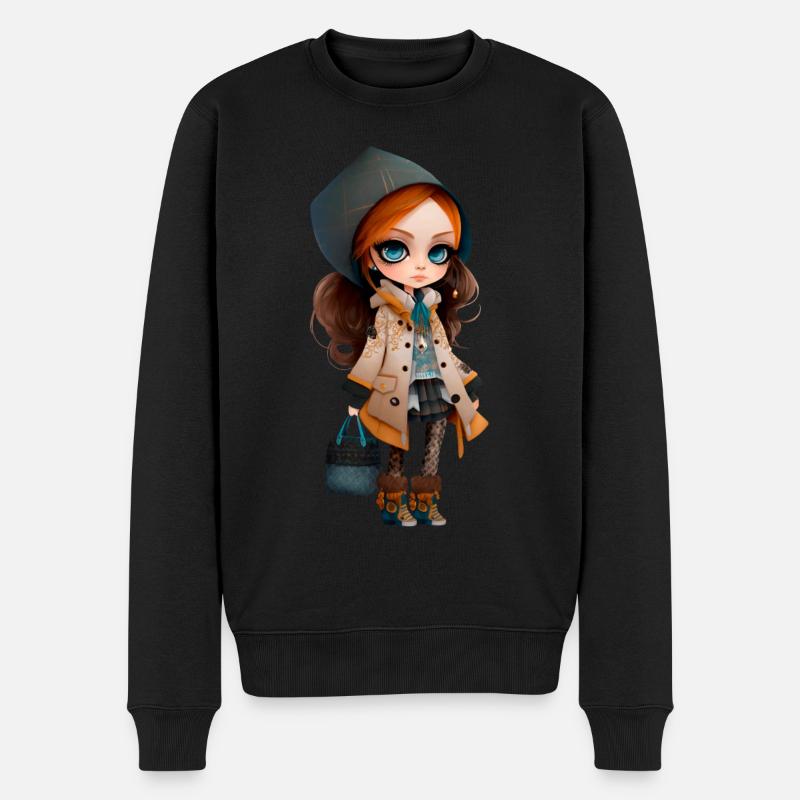 Dolly 1 - Männer Premium Bio Pullover - Schwarz