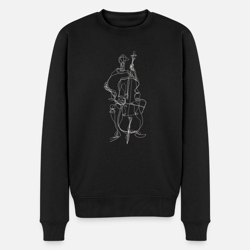 violoncelle01 - Pull Premium bio Homme - noir