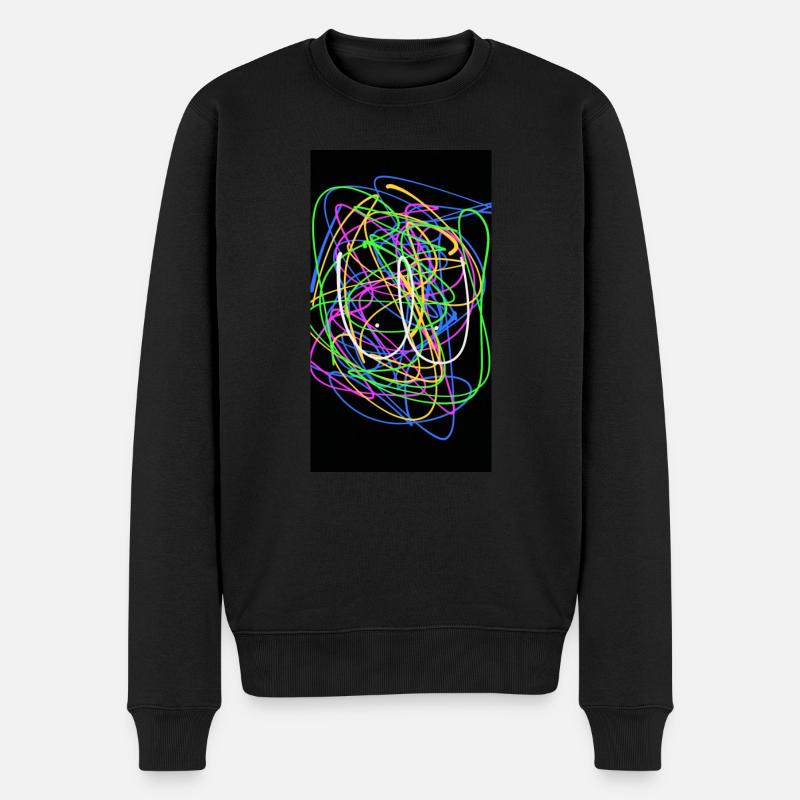 Schniep9 - Männer Premium Bio Pullover - Schwarz