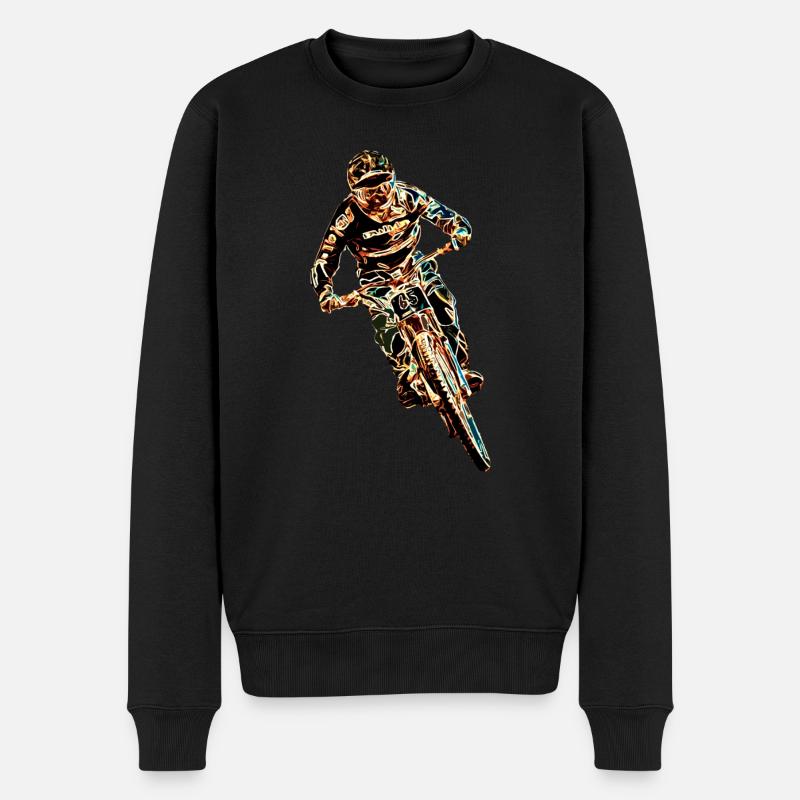 vtt mtb downhill - Pull Premium bio Homme - noir