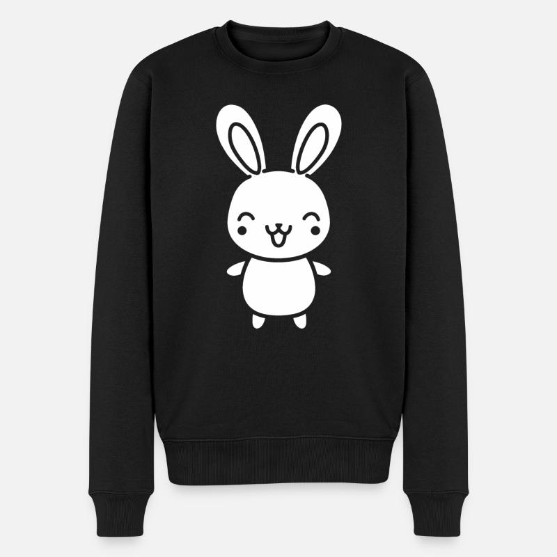 Petit bébé lapin - Pull Premium bio Homme - noir