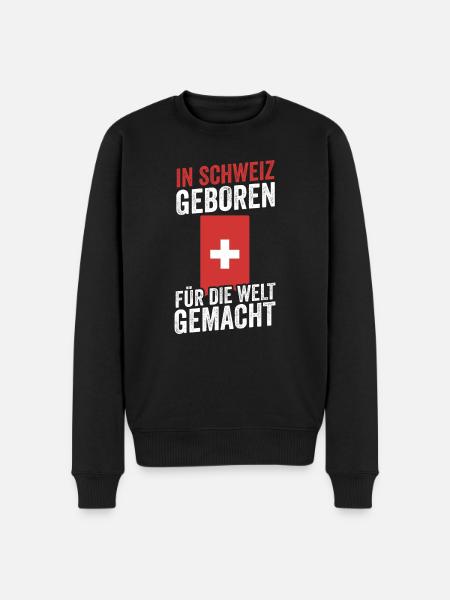 Suisse suisse - Pull Premium bio Homme - noir