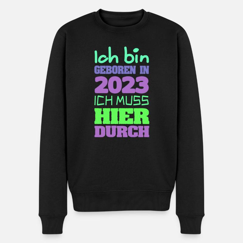 Né en 2023 - Pull Premium bio Homme - noir
