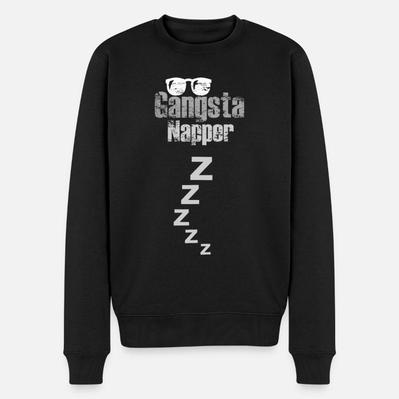 Gangsta Napper - Pull Premium bio Homme - noir