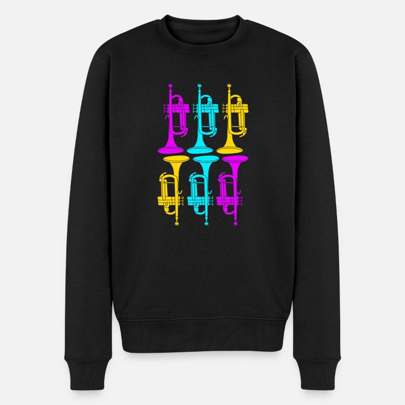 Trombone - Pull Premium bio Homme - noir