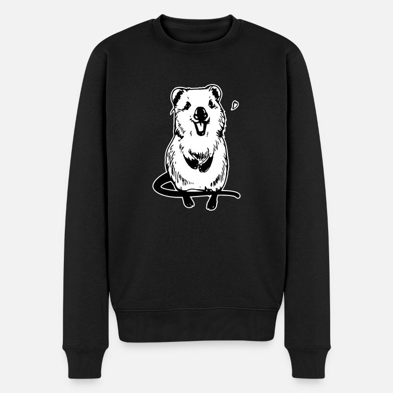 Quokka - motif doux - Pull Premium bio Homme - noir