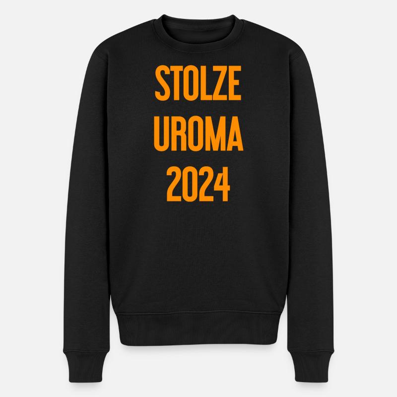 Stolze Uroma 2024 - Männer Premium Bio Pullover - Schwarz