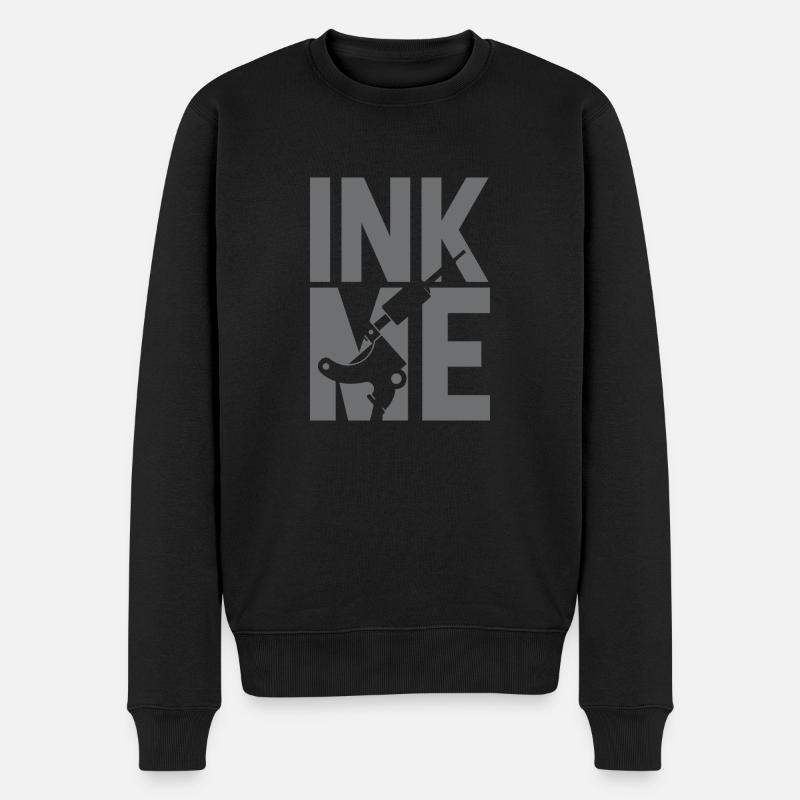 Tattoo Ink Kunst - Männer Premium Bio Pullover - Schwarz