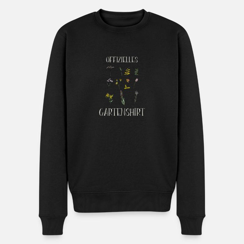 Mein Garten mein Maulwurf Design für Gärtner - Männer Premium Bio Pullover - Schwarz