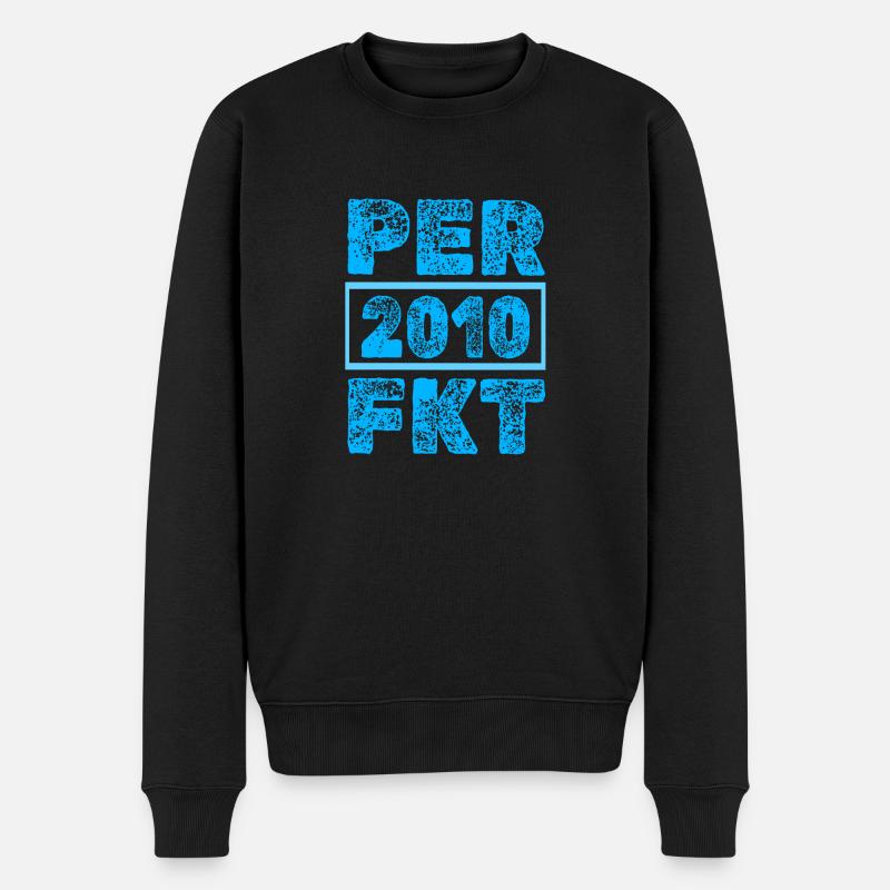 2010 - Männer Premium Bio Pullover - Schwarz