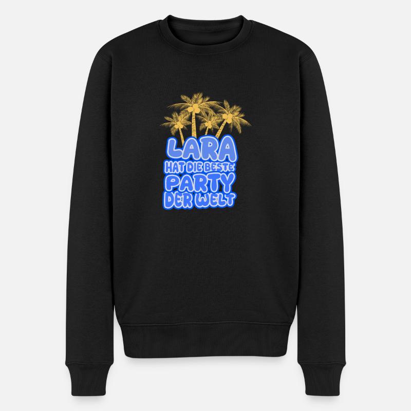 Geschenk für Lara - Männer Premium Bio Pullover - Schwarz
