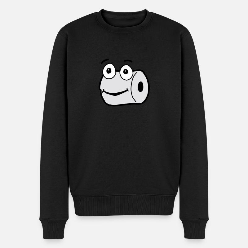 Klorona - Klopapier - Männer Premium Bio Pullover - Schwarz