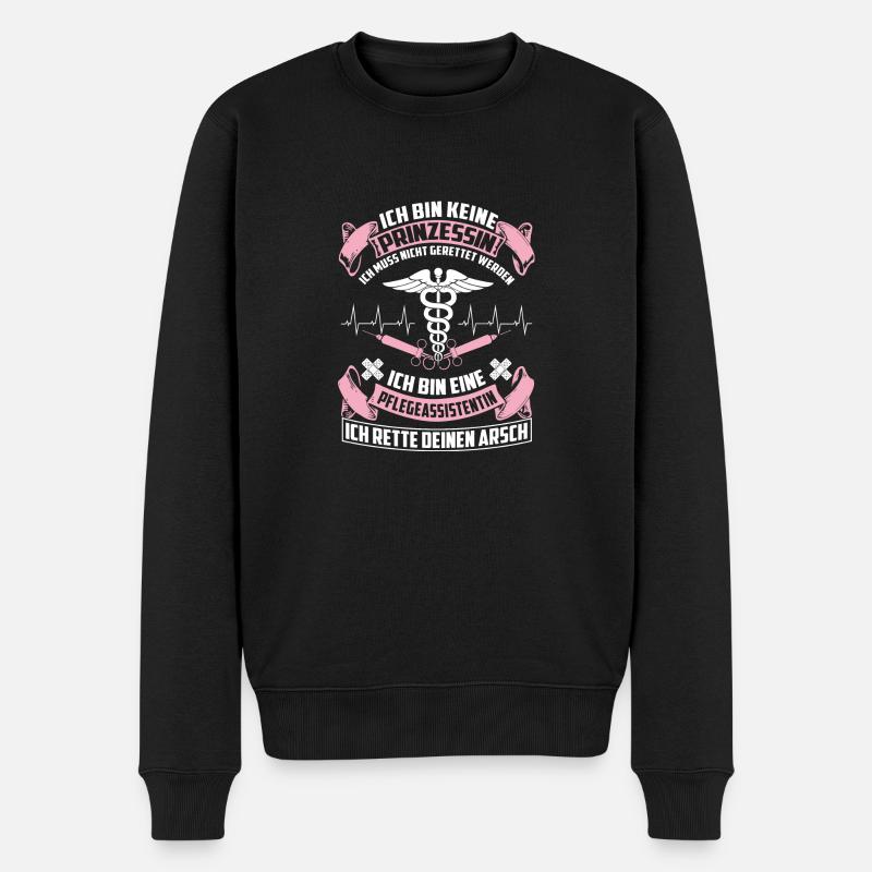 Assistant/e soins - princesse - Pull Premium bio Homme - noir