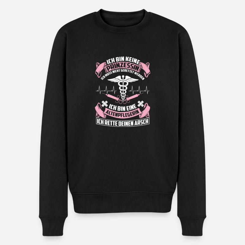Altenpflegerin - entretien - Pull Premium bio Homme - noir