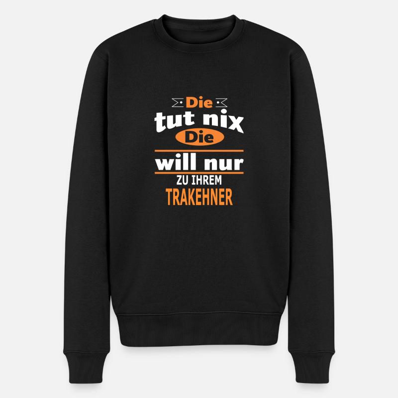 TRAKEHNER - Männer Premium Bio Pullover - Schwarz