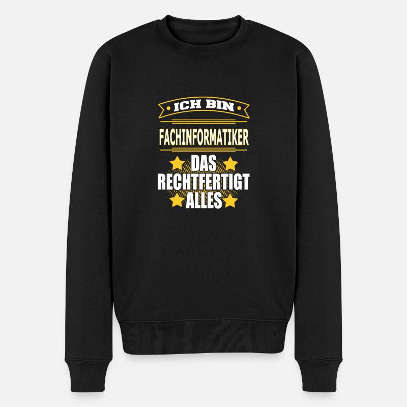 FACHINFORMATIKER - Männer Premium Bio Pullover - Schwarz