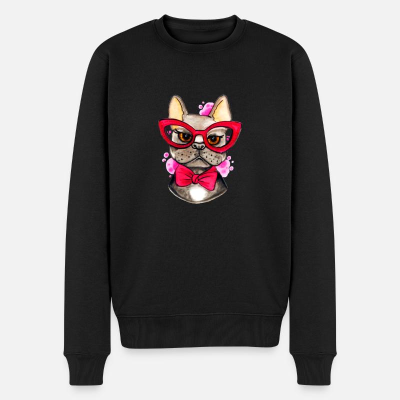 Bully Lieschen - Männer Premium Bio Pullover - Schwarz