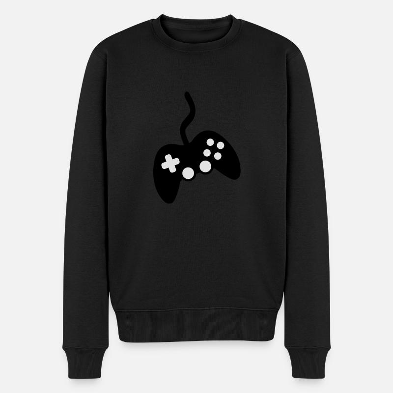 Games Controller - Männer Premium Bio Pullover - Schwarz
