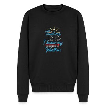 meteorology - Men's Premium Organic Jumper - black - Front - Nico (187cm)