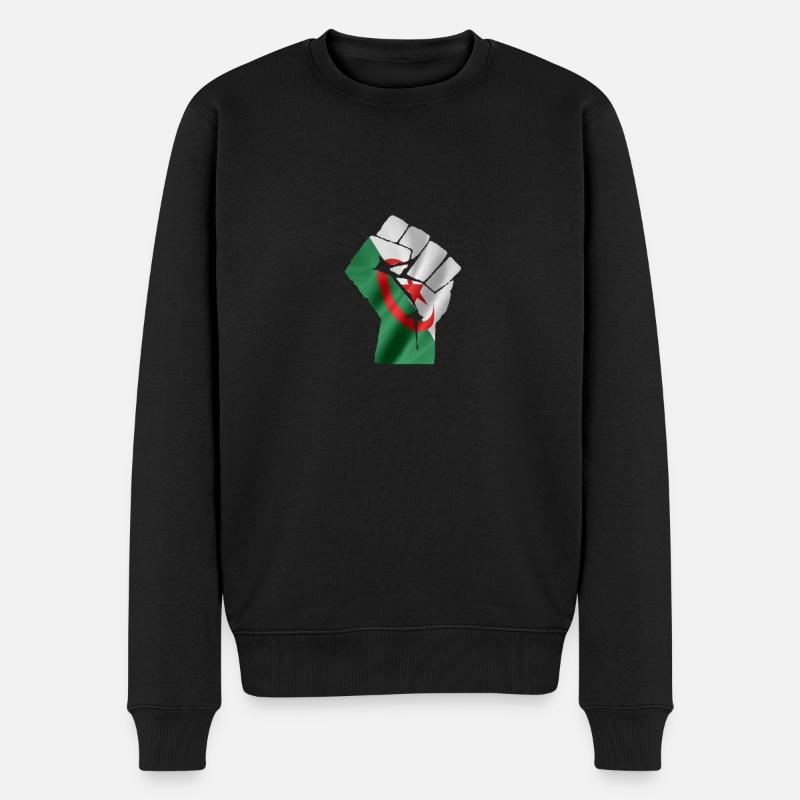 Algerien Revolution - Männer Premium Bio Pullover - Schwarz