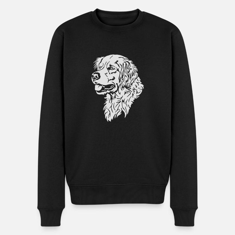 384 Golden Retrievers - Pull Premium bio Homme - noir