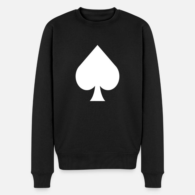 Pik sait | Poker Blackjack Skat Jeu - Pull Premium bio Homme - noir