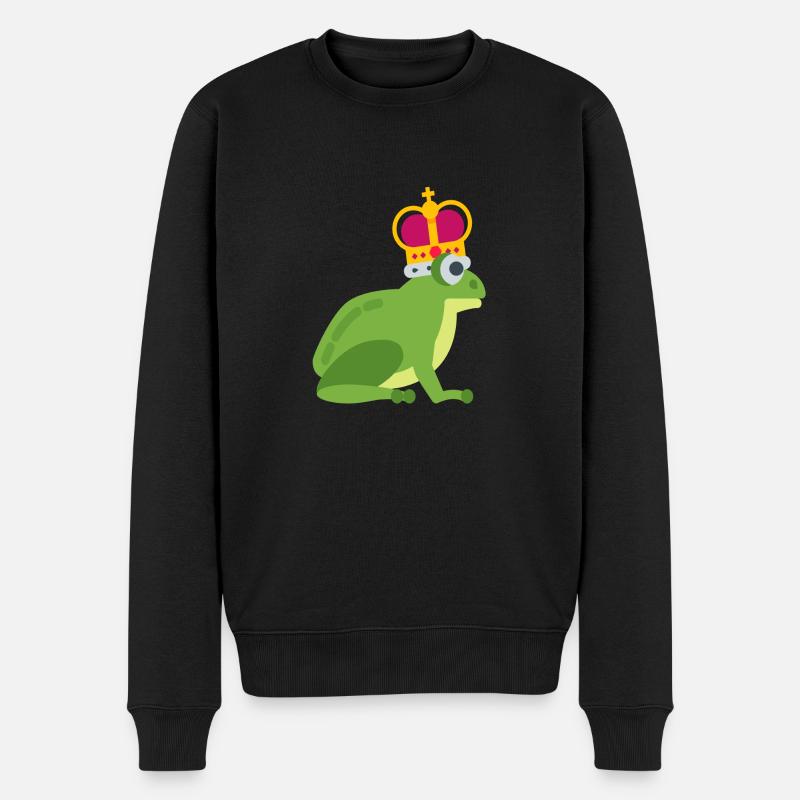 Roi grenouille - Pull Premium bio Homme - noir